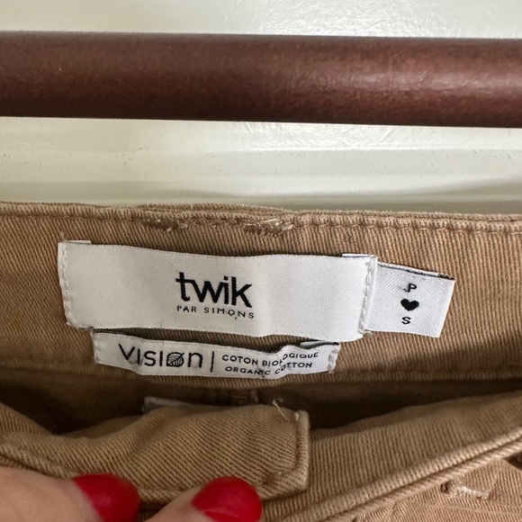 Simon’s Twik Women's Tan Cargo Pants - Picture 2 of 3